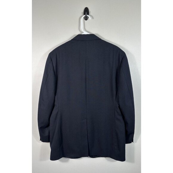 Vtg Brooks Brothers Blazer Mens‎ 43 Blue Brooksease Wool Gold Buttons Flaw - Picture 2 of 16